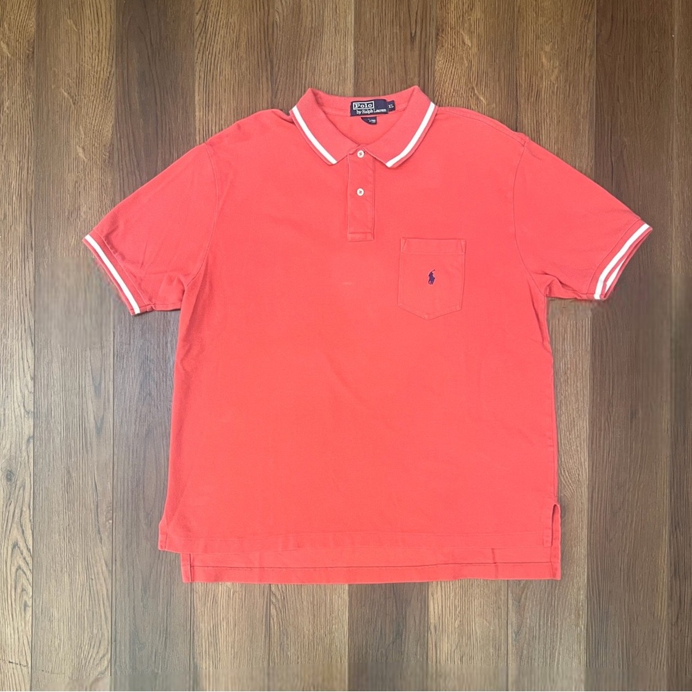 Mesh Polo shirt by Polo Ralph lauren (salmon color)